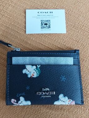 NWOT Coach Skinny ID Card Case Wallet